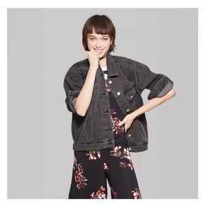 Wild Fable Black Trucker Denim Jacket